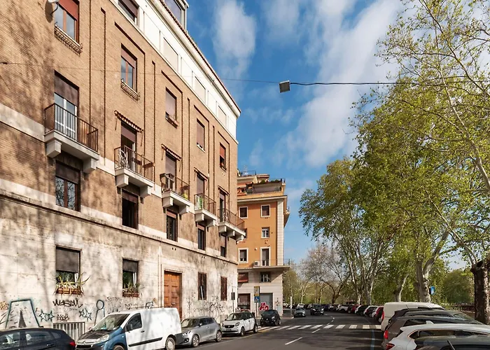 Apartment Guesthost - Bright X4 Along The Tevere!